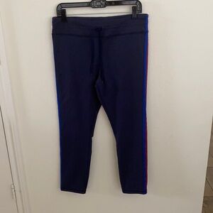 J Crew sweatpants red and blue stripes